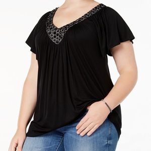Soprano embellished v-neck top